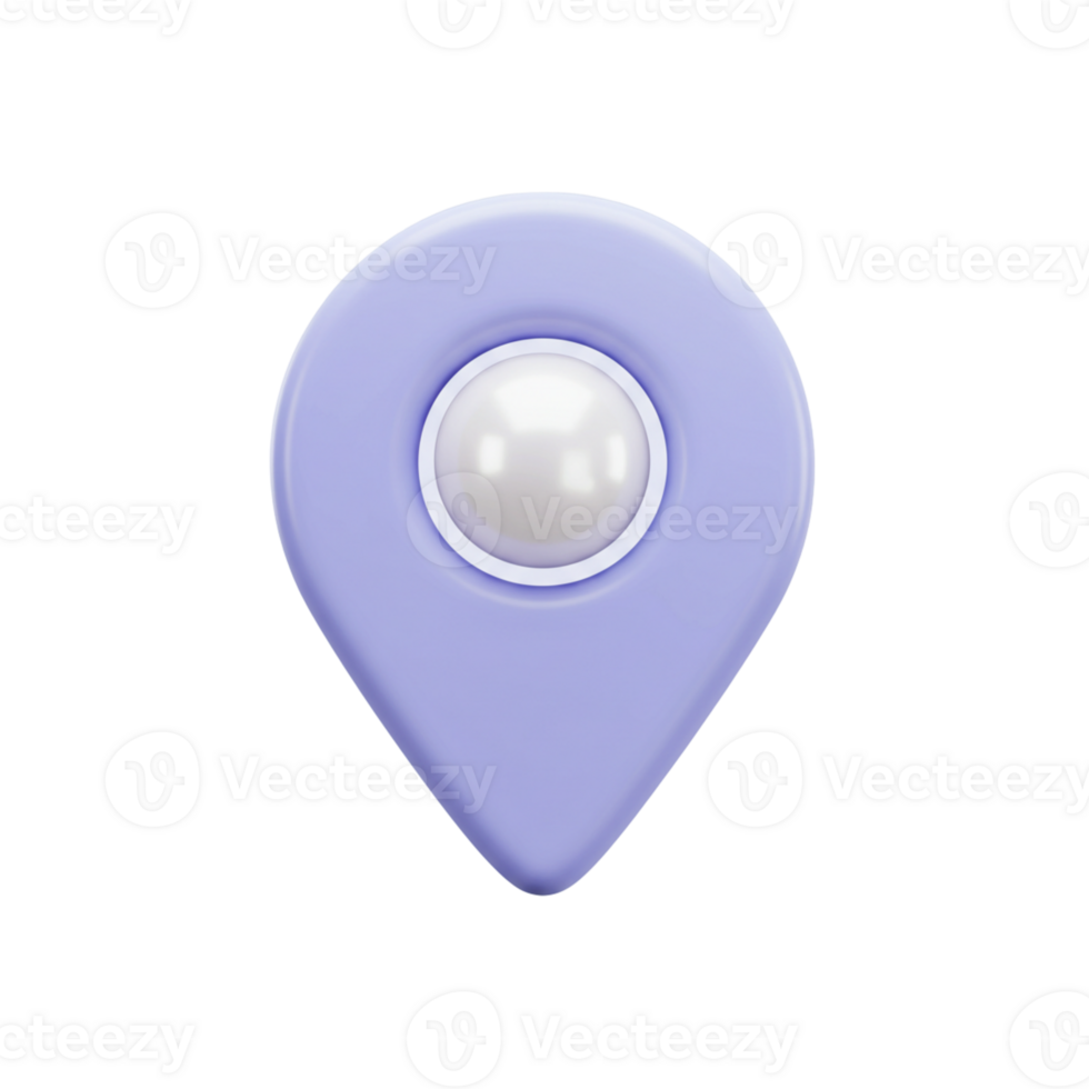 Icon representing location in geometric purple design png