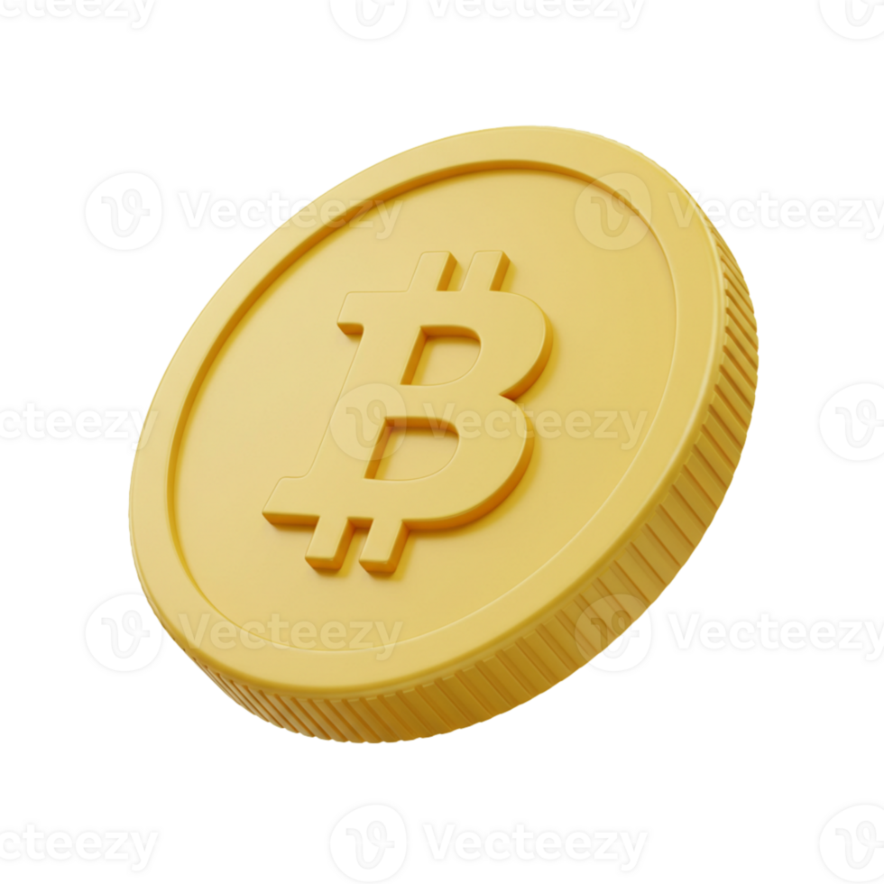 Bitcoin coin design showcasing cryptocurrency concept png