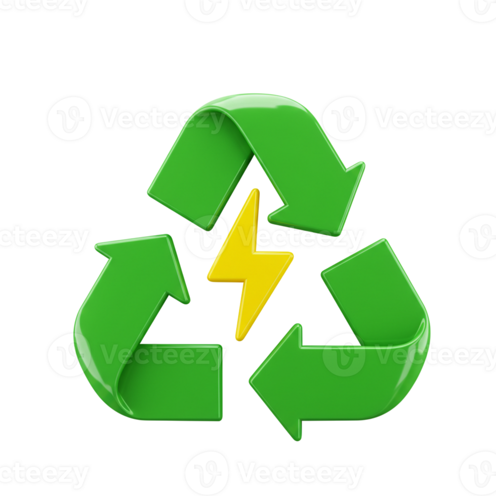 Symbol of sustainability highlighting renewable energy png