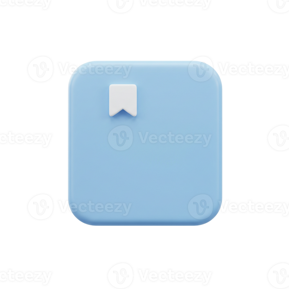 Blue Bookmark Icon for Reading and Organization png