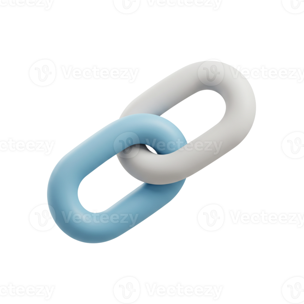 Colorful interlocking chain links for creative projects png
