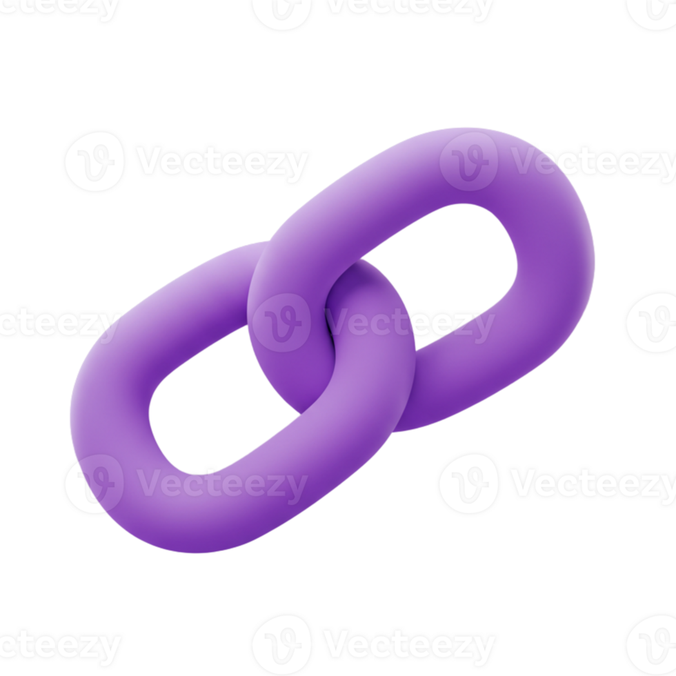 Purple Link Icon Reflecting Connection and Unity png