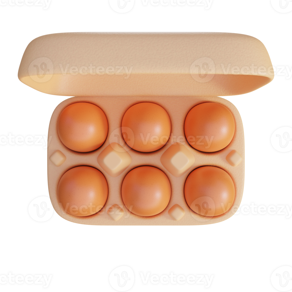 eggs in a box on a transparent background png