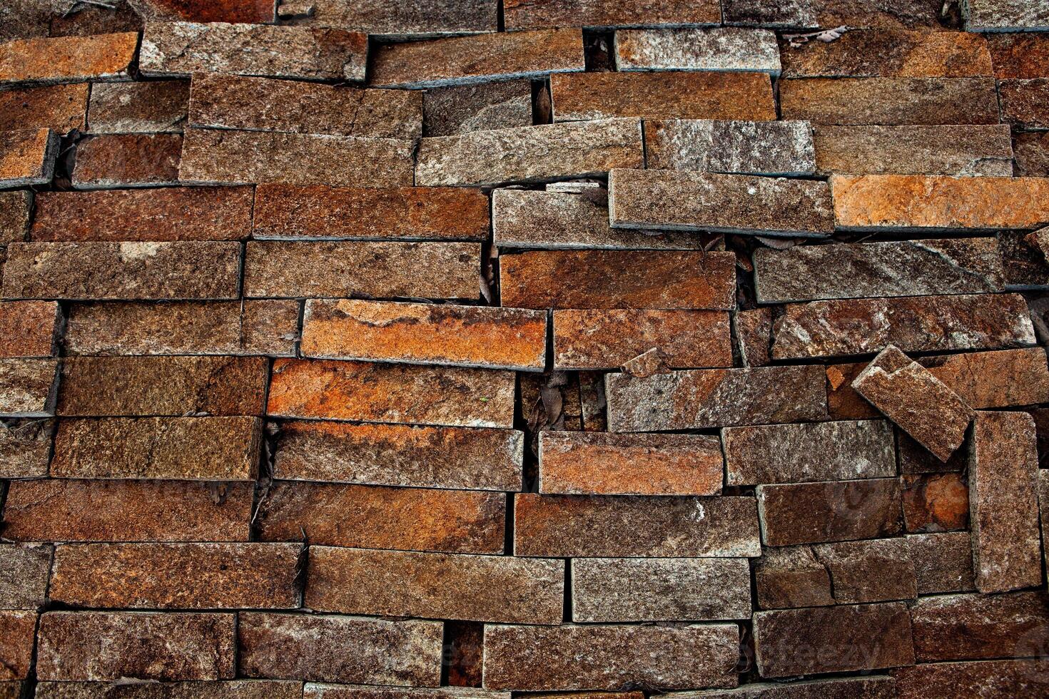 Close up stone wall texture background. photo