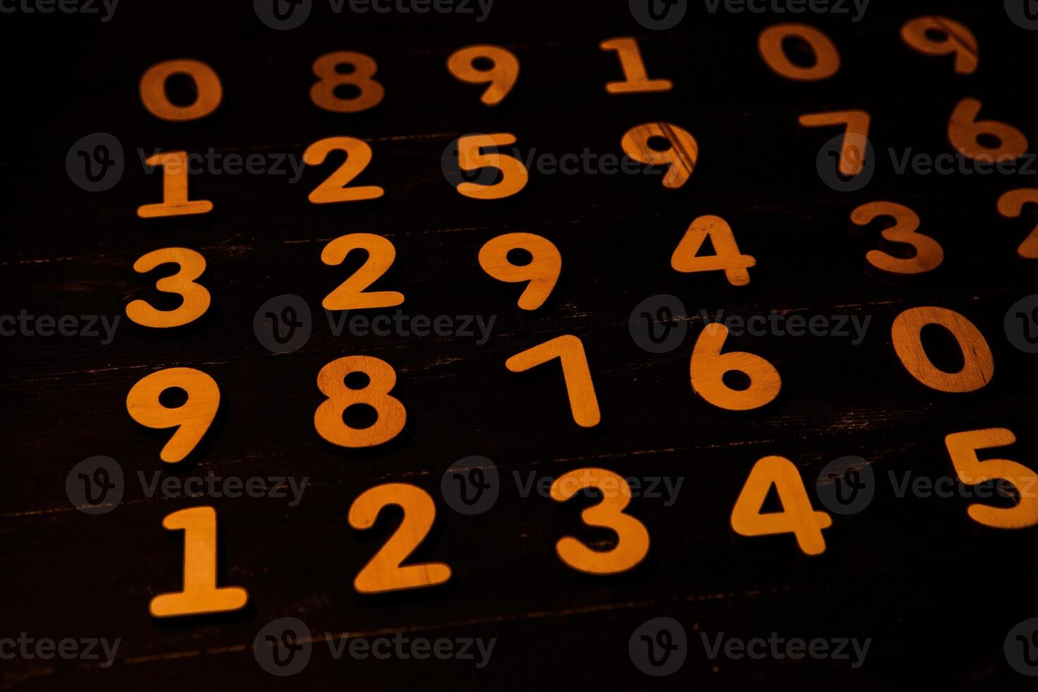 texture with numbers on black backgound photo