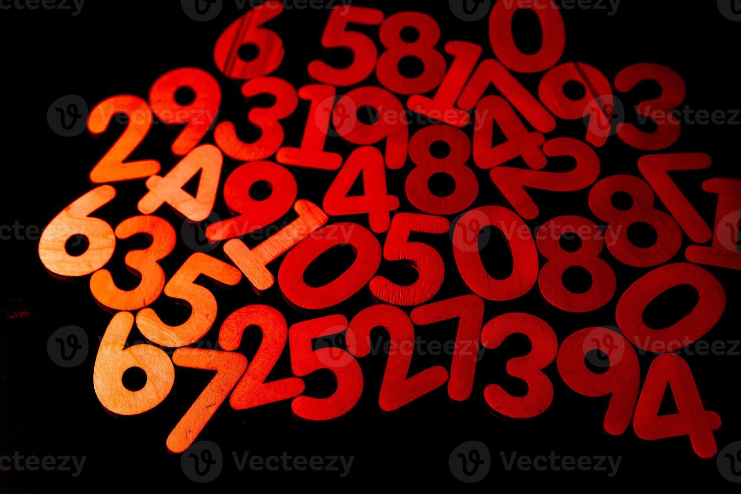 Finance data concept. Mathematic. Seamless pattern with numbers. financial crisis concept. Business success. photo