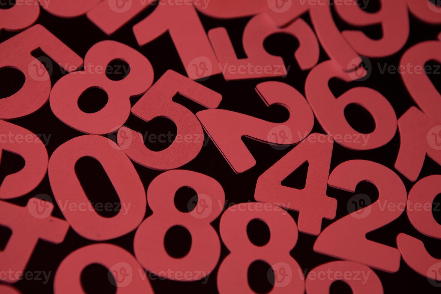 background of chaotically arranged numbers photo