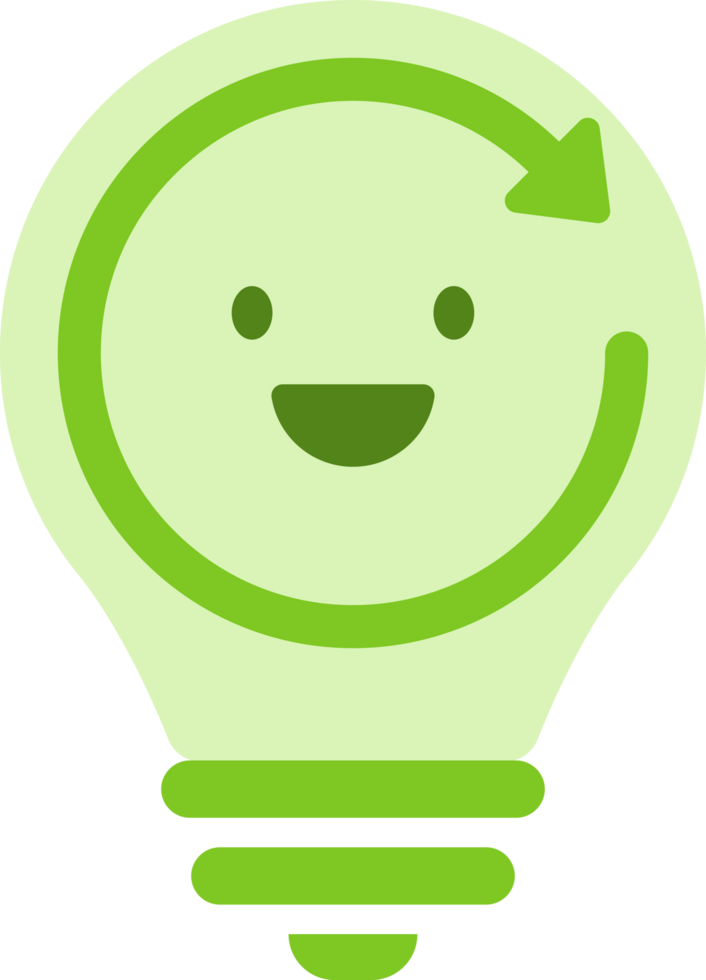 Green Light Bulbs Recycling png