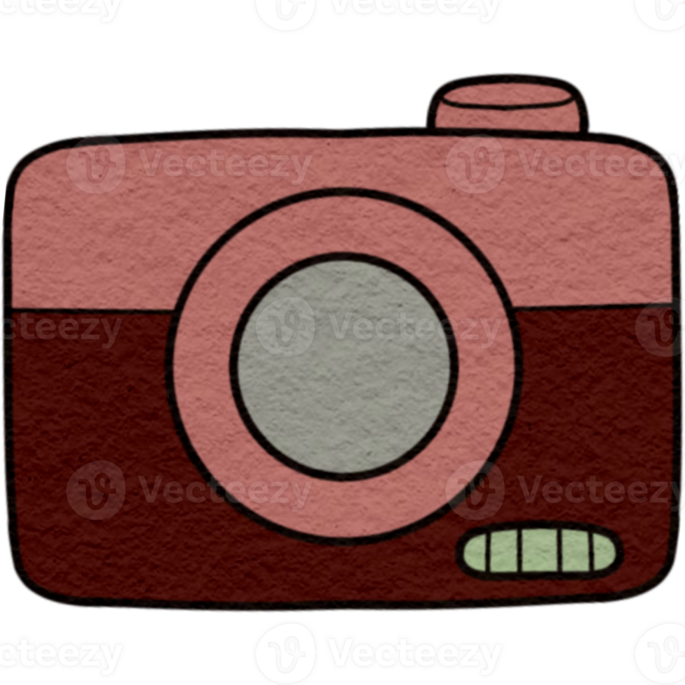 a cartoon camera on a transparent background png