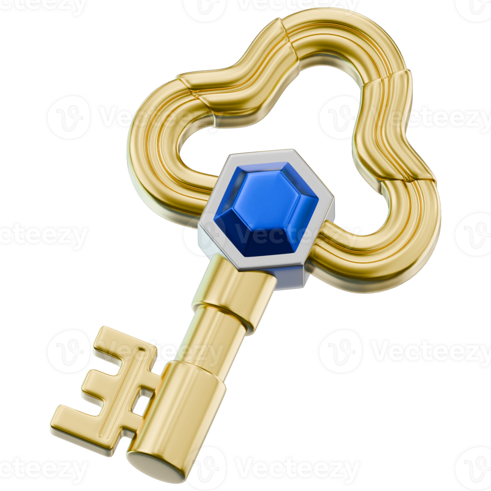 Antique Ornate Dungeon Key png