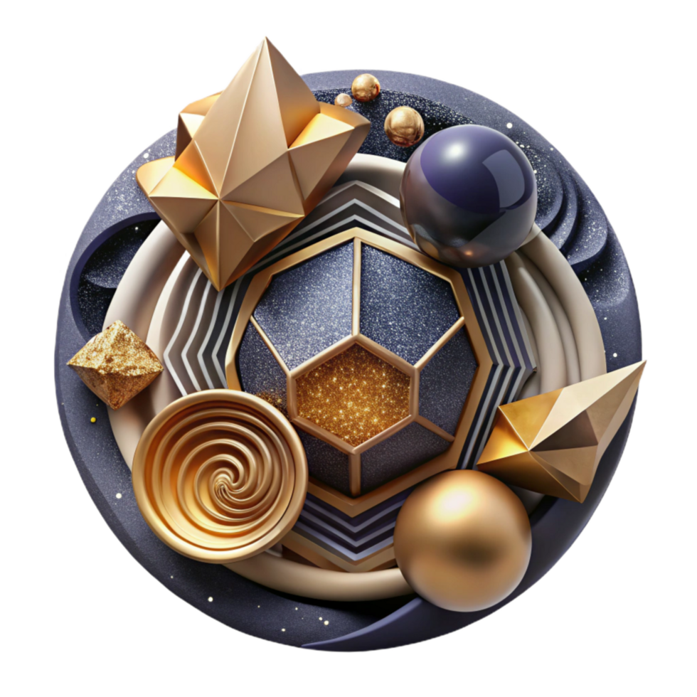 magnificent rustic Abstract Achievement Background with Geometric Shapes Cutout professional png