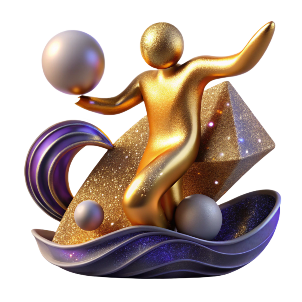 stunning creative Abstract Figure Reaching for Future Isolated Element exclusive png