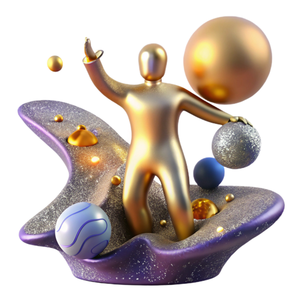 extraordinary classic Abstract Figure Reaching for Future Isolated Element genuine png
