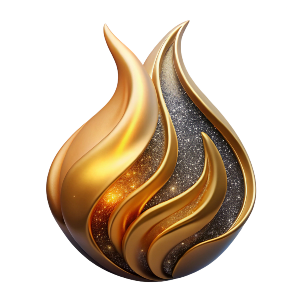 beautiful artistic Abstract Flame Design Isolated exclusive png
