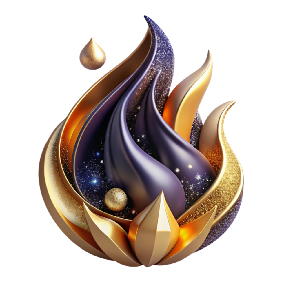 extraordinary creative Abstract Flame Design Isolated premium png