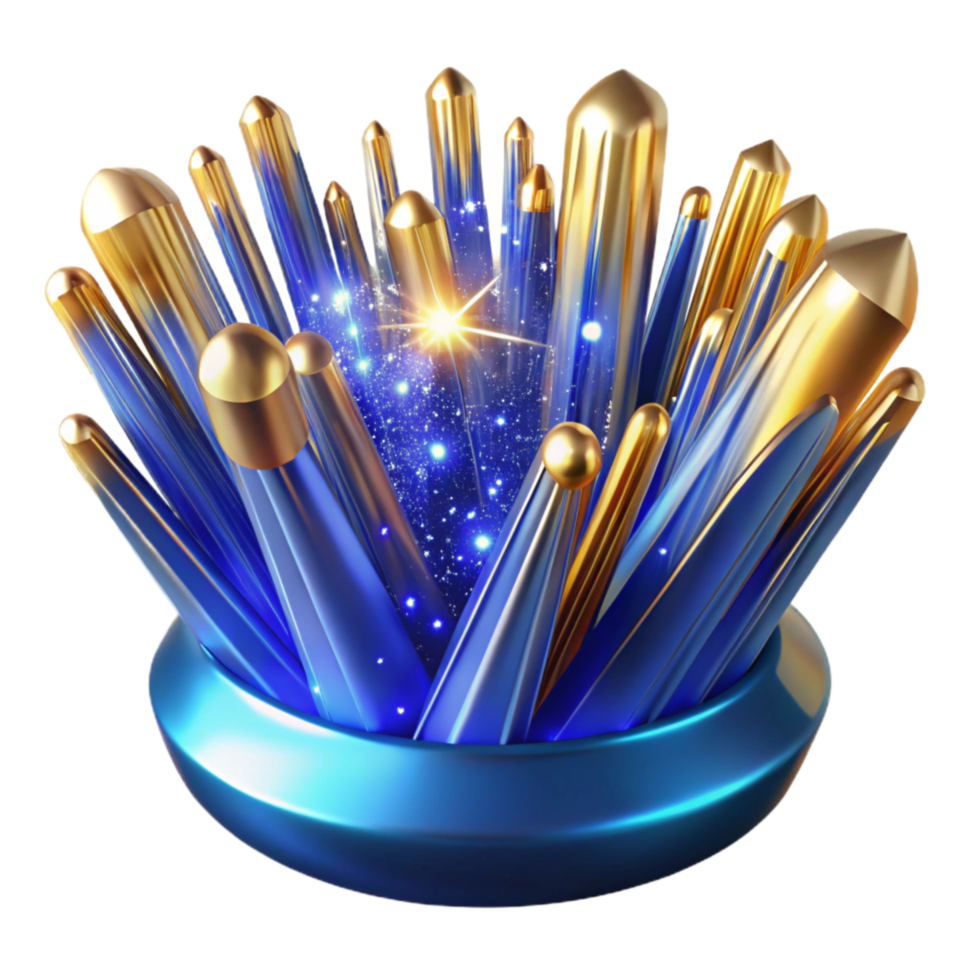 serene traditional Abstract Light Streaks Isolated with Bright Blue Color genuine png