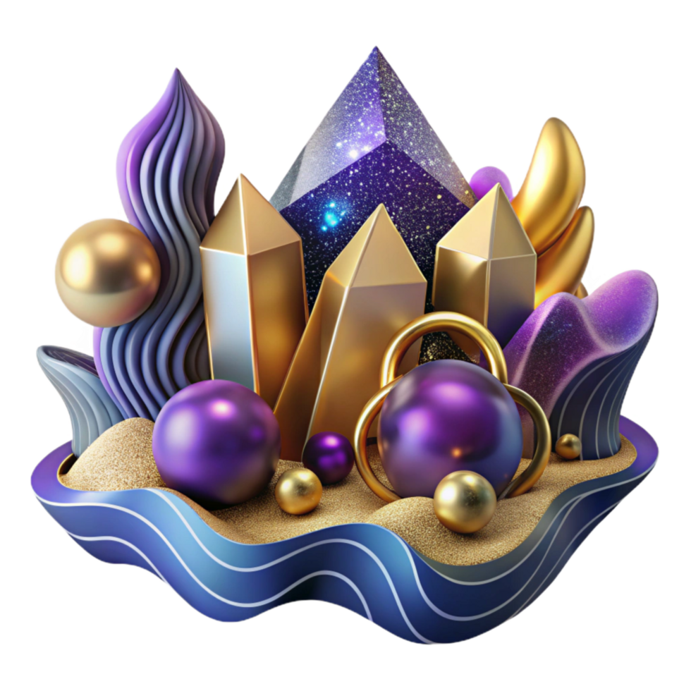 serene creative Abstract Party Background Vibrant Colors Isolated original png