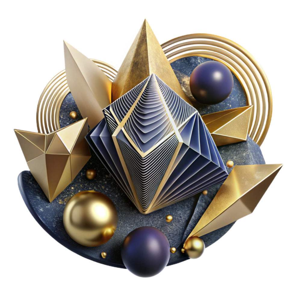 impressive vintage Abstract Lines Cutout with Geometric Pattern genuine png