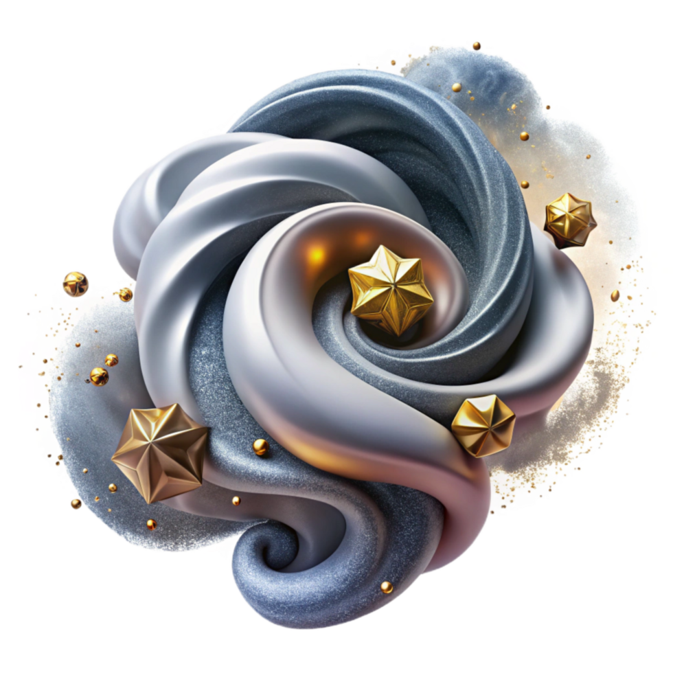 impressive artistic Abstract Swirling Smoke with Grey Gradient original png