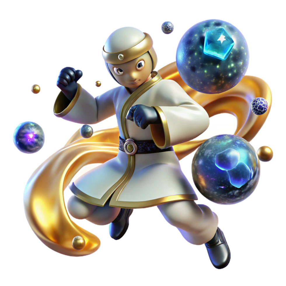 impressive vintage Aikido Master Deflecting Attack Transparent high resolution png