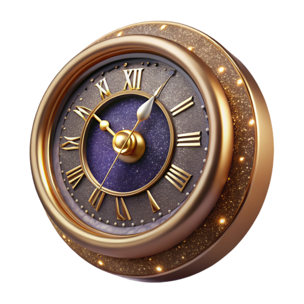 serene minimalist Antique Clock with Roman Numerals Isolated Element exclusive png