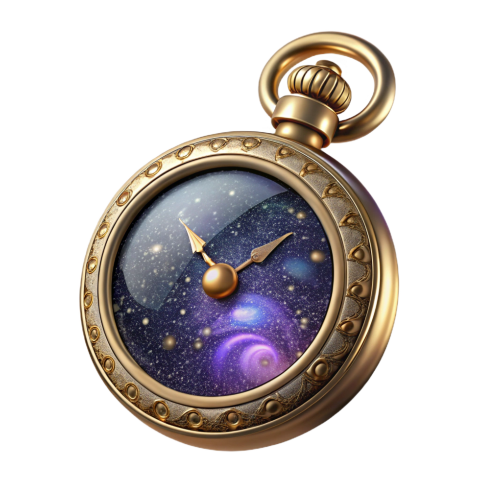 wonderful classic Antique Pocket Watch Face Up Isolated Cutout genuine png