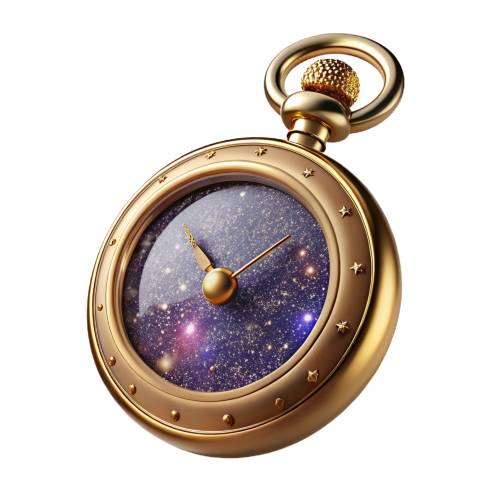 wonderful traditional Antique Pocket Watch Face Up Isolated Cutout professional png
