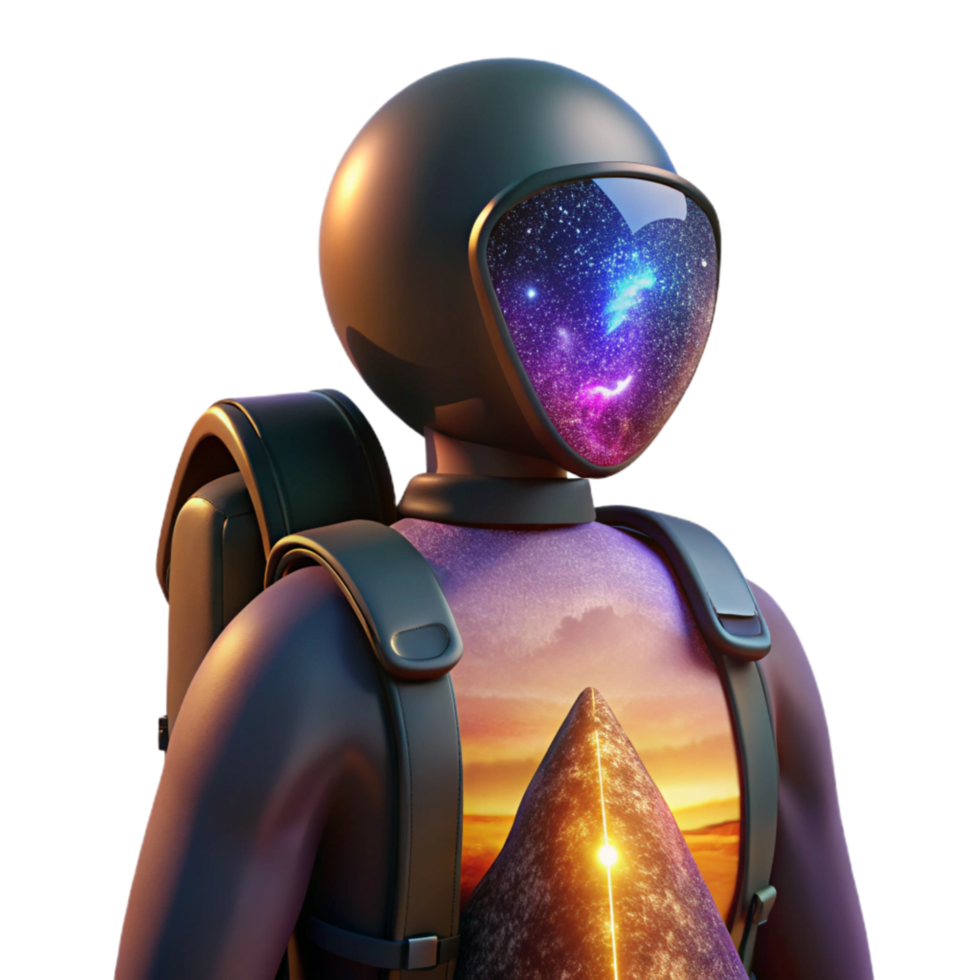 wonderful traditional Backpacker Silhouette Against Sunrise Isolated Transparent Background professional png