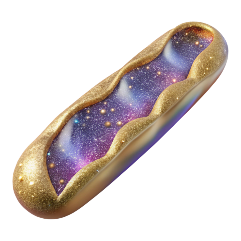 wonderful rustic Baguette with Crisp Crust and Transparent Background detailed png