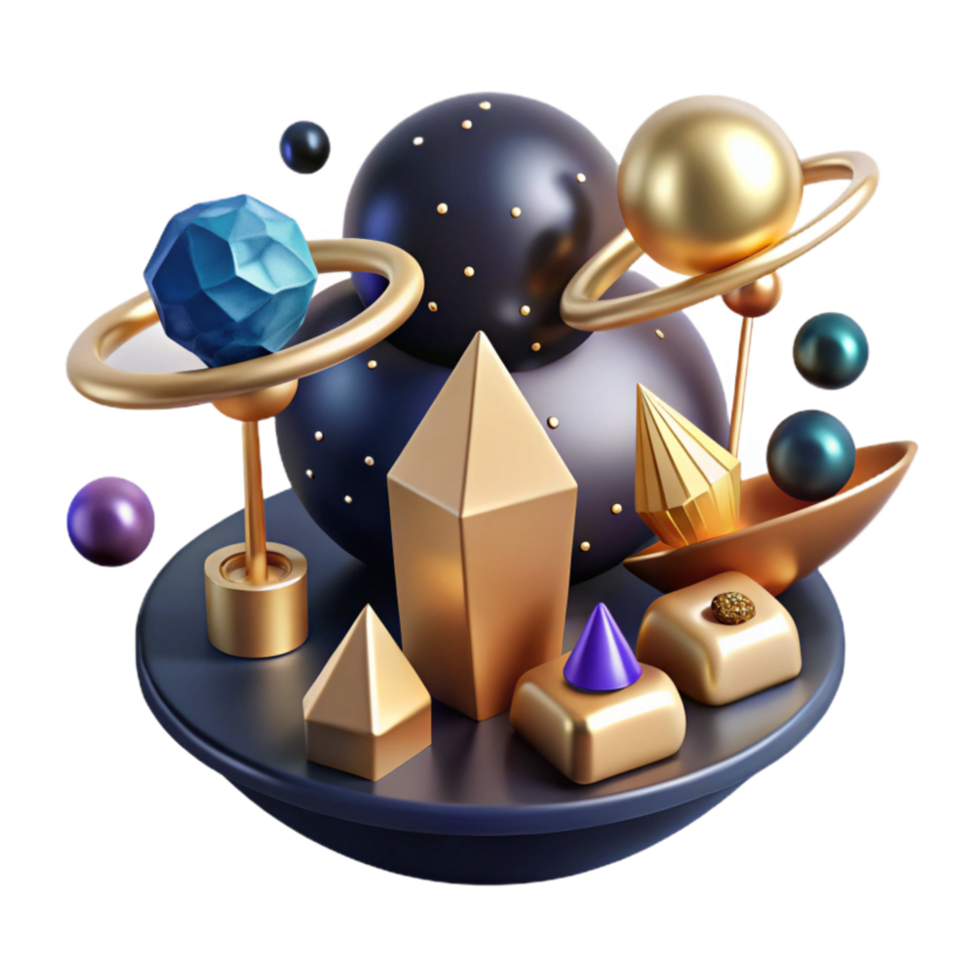 serene traditional Balancing Act of Health and Wealth Illustrated with Icons Cutout original png