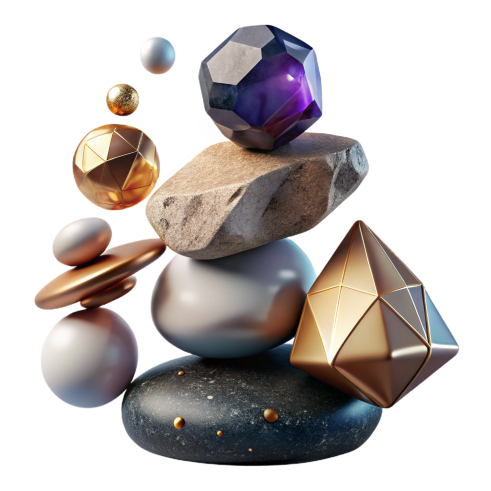 impressive rustic Balancing Rocks Stacked High Transparent Element original png