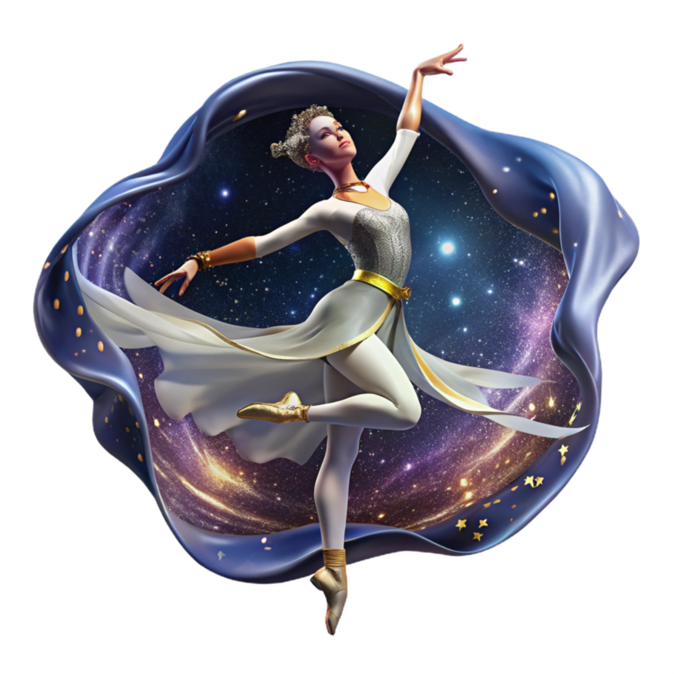 magnificent modern Ballet Dancer Pirouette Cutout with Graceful Form exclusive png