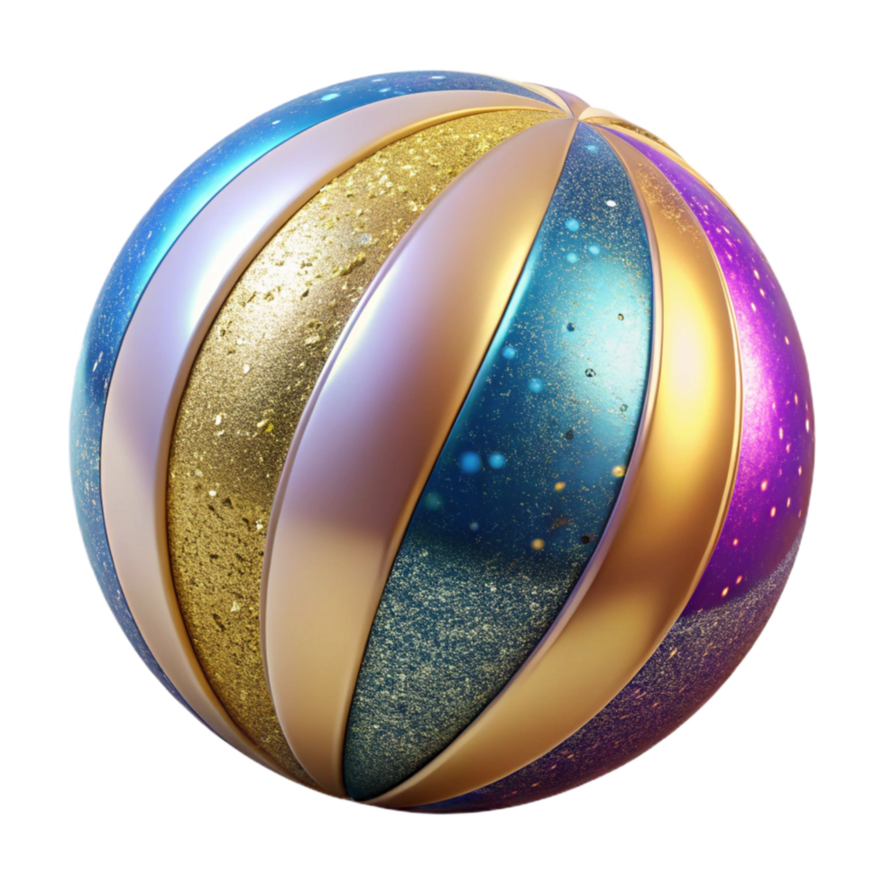 stunning minimalist Beach Ball Striped Colorful Transparent Background authentic png