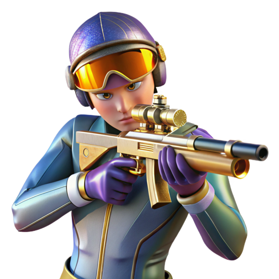 stunning creative Biathlon Athlete Reloading Rifle Transparent high quality png