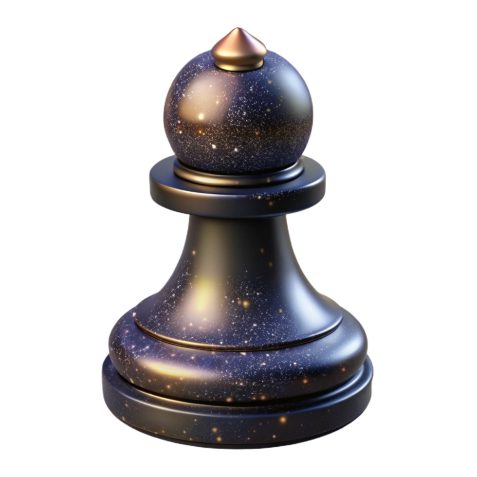 beautiful vintage Black Chess Pawn Isolated Cutout high quality png