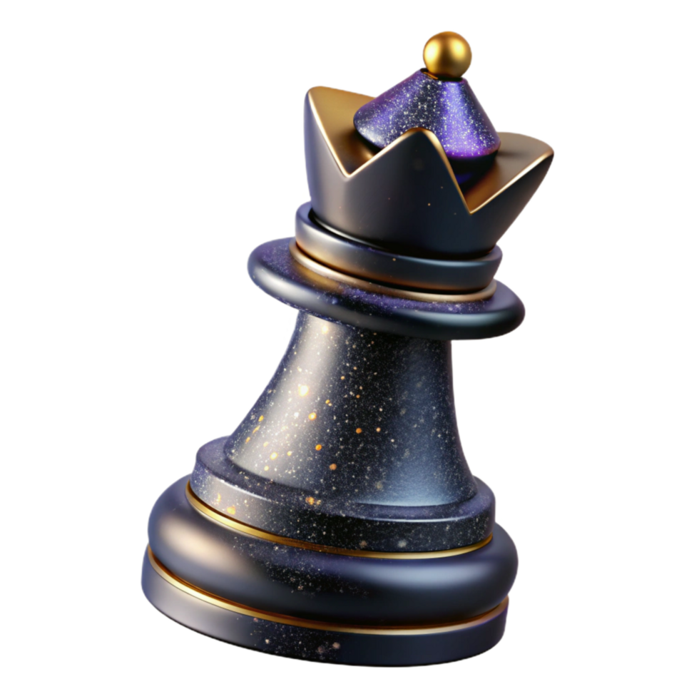impressive classic Black Chess Piece King Design Isolated premium png
