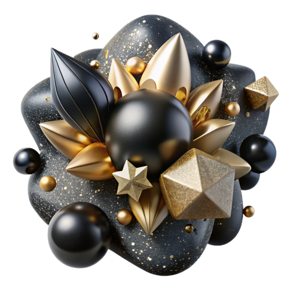 elegant artistic Black Ink Splatter Effect Cutout png