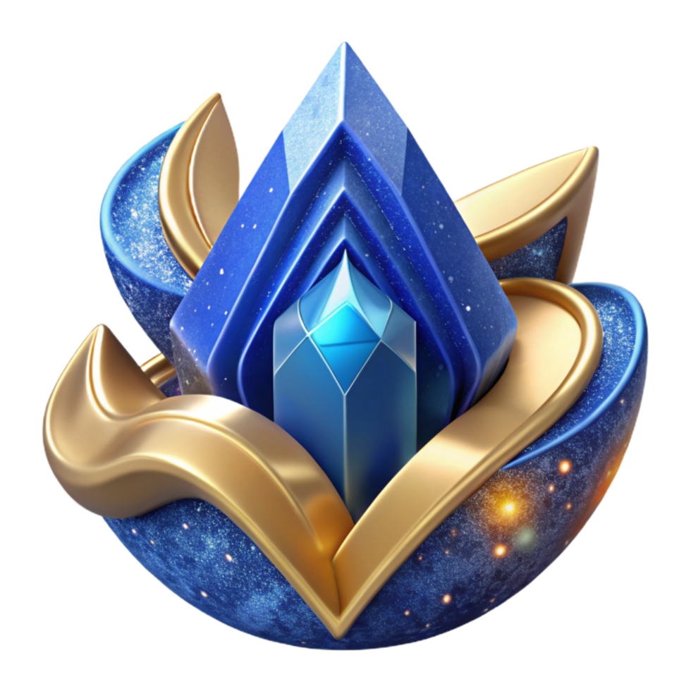 dramatic creative Blue Abstract Challenge Symbol Transparent Background premium png
