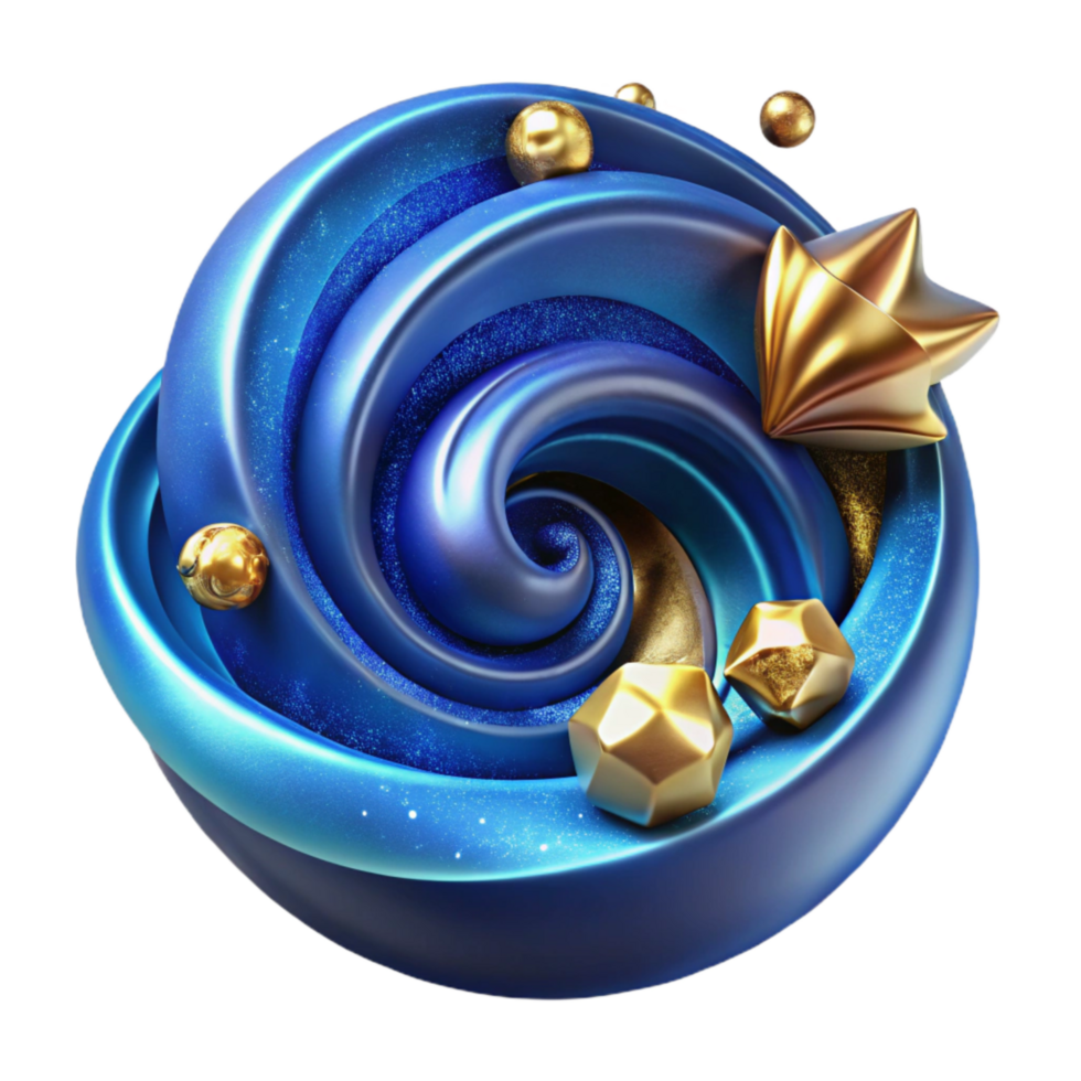 magnificent abstract Blue Abstract Swirl Design Transparent Background original png