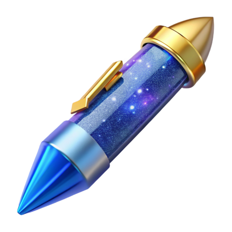 dramatic abstract Blue Ballpoint Pen Side View Transparent Cutout high resolution png