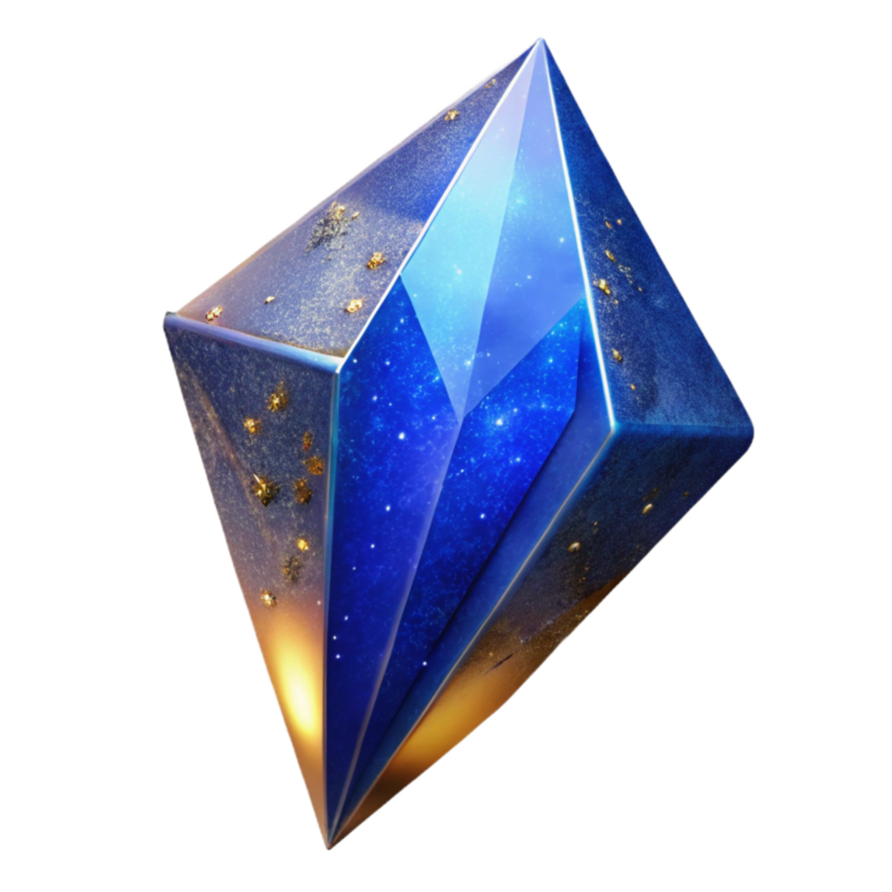 wonderful contemporary Blue Crystal Shard Angled View Cutout authentic png