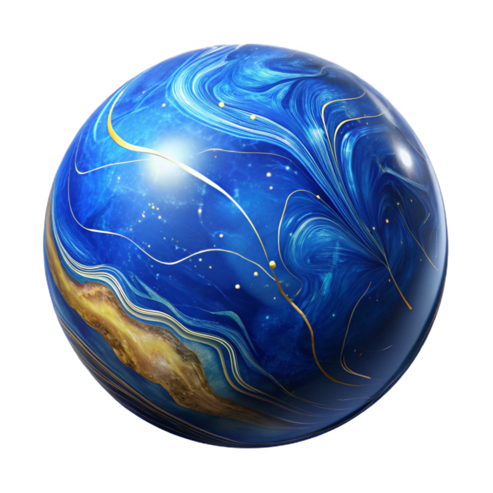 beautiful rustic Blue Marble with White Veins Isolated png
