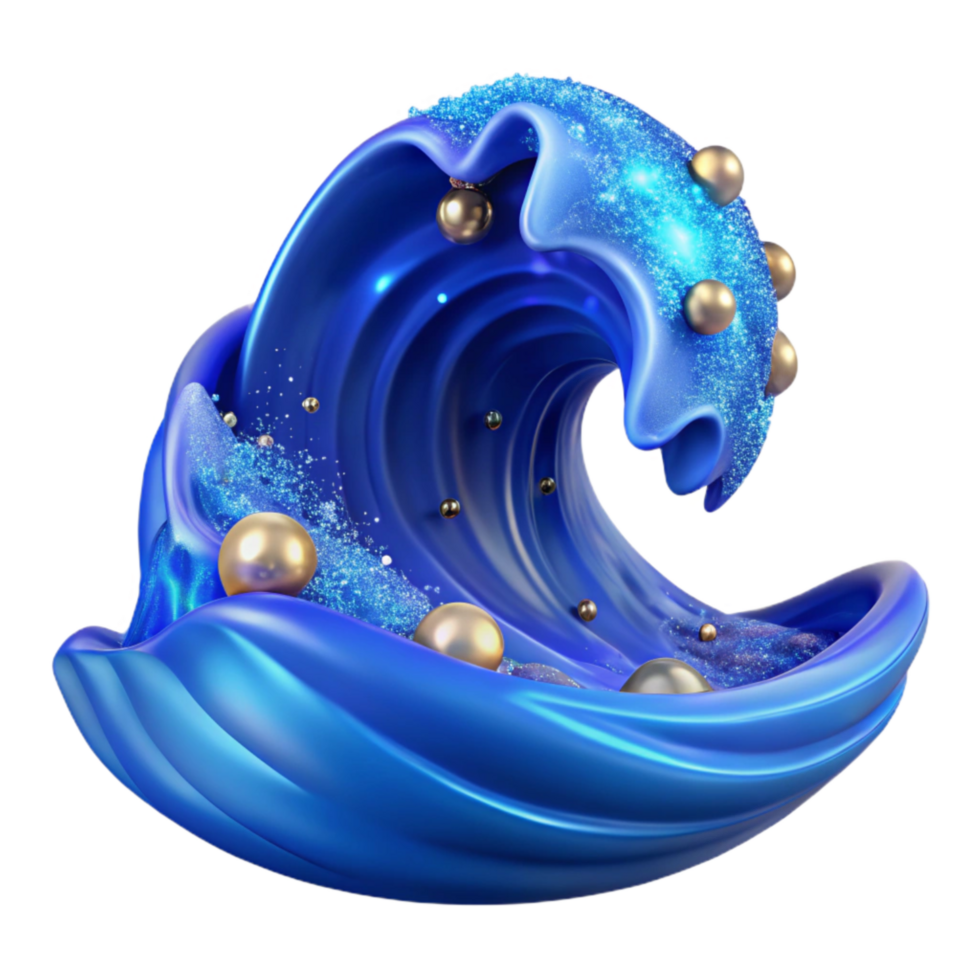 wonderful rustic Blue Ocean Wave Crashing Transparent Background genuine png