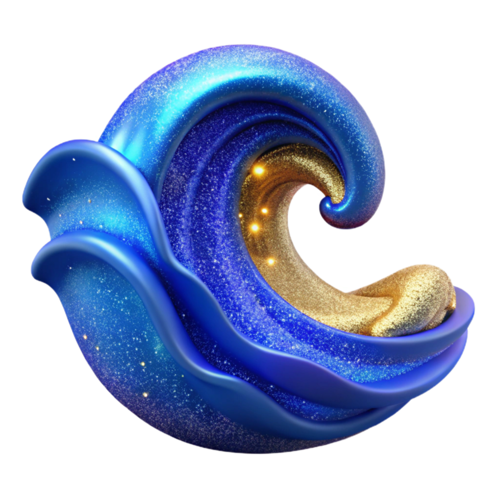 extraordinary rustic Blue Ocean Wave Rolling Isolated detailed png