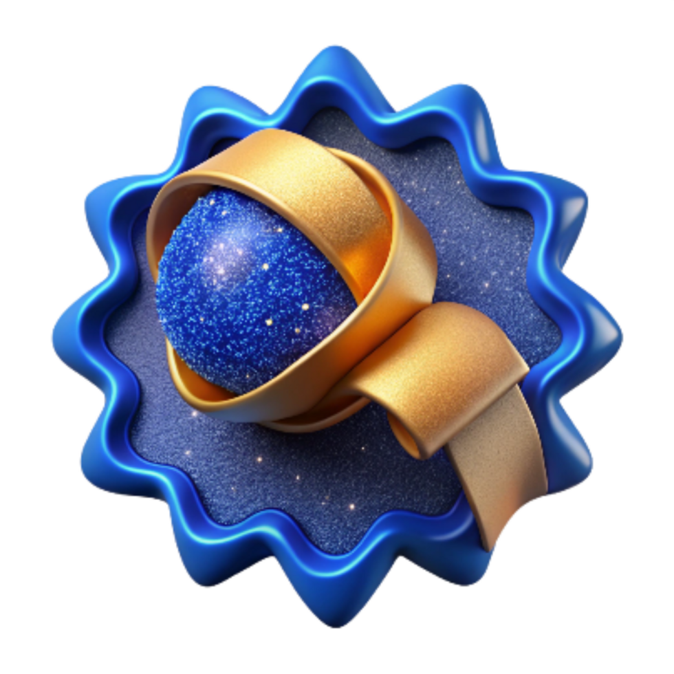 magnificent artistic Blue Ribbon Top View Cutout high resolution png