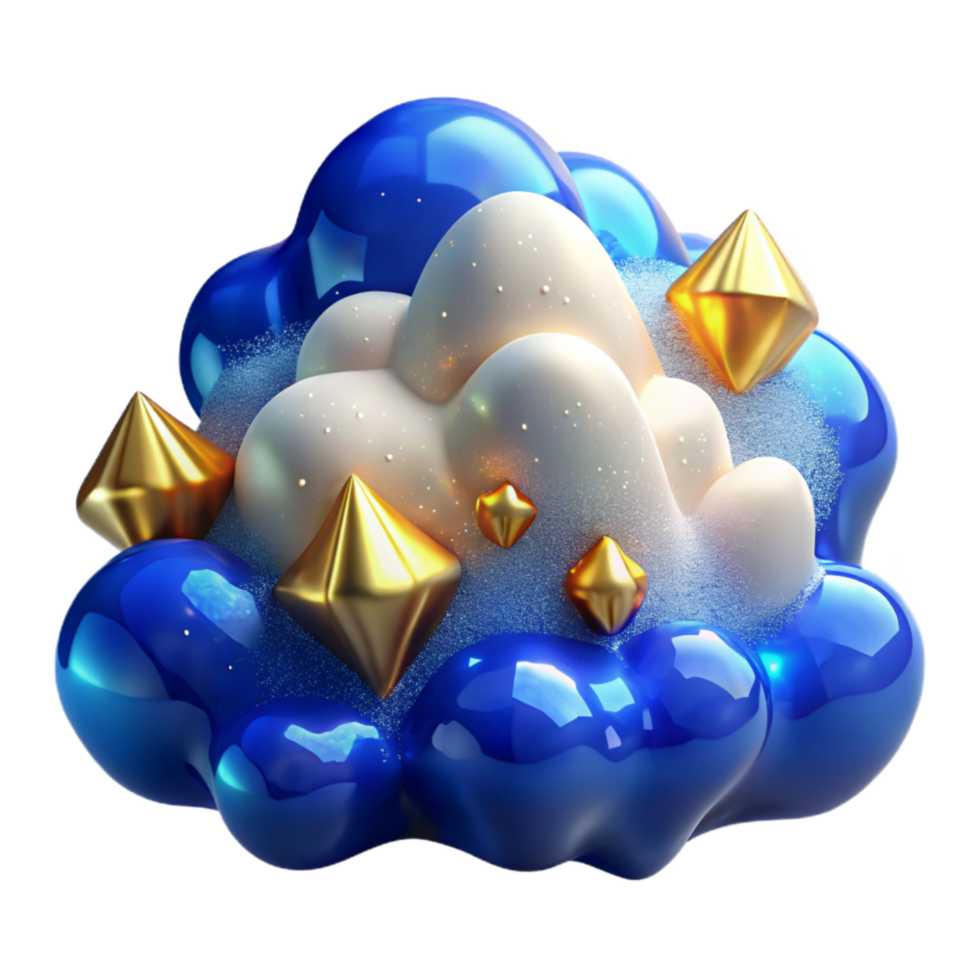 elegant vintage Blue Sky with White Clouds Panoramic View Isolated genuine png