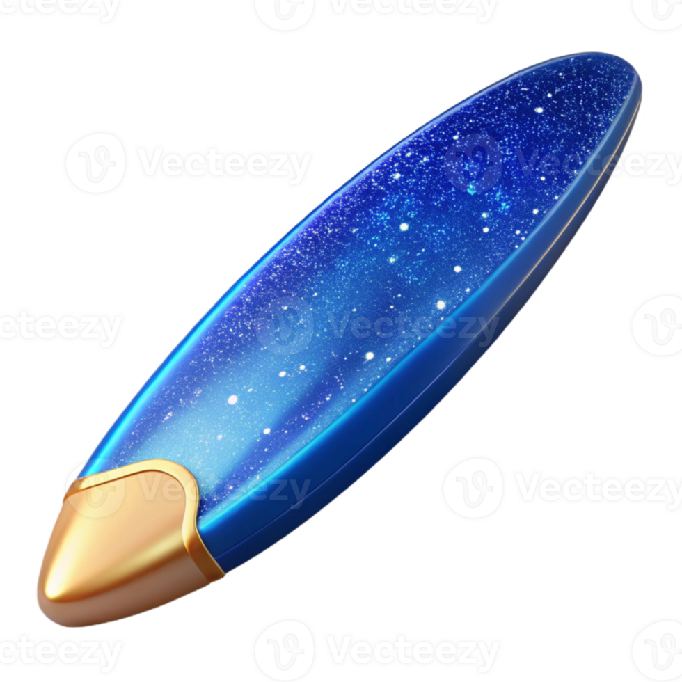 dramatic creative Blue Surfboard Side View Transparent Cutout high quality png