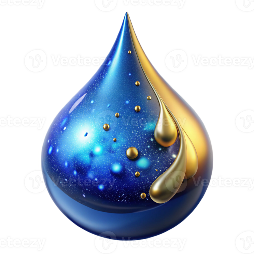 beautiful artistic Blue Water Drop Splashing Effect Isolated high quality png