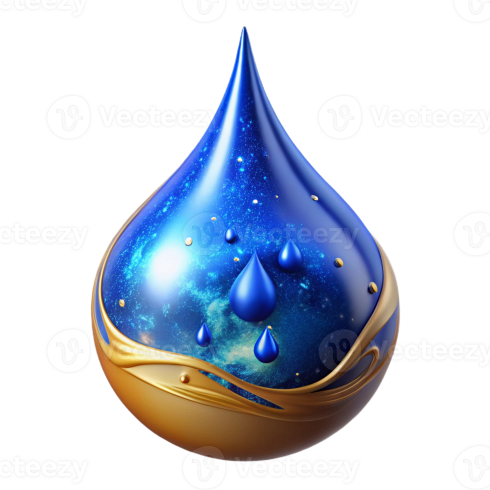 stunning minimalist Blue Water Drop Splashing Effect Isolated high quality png