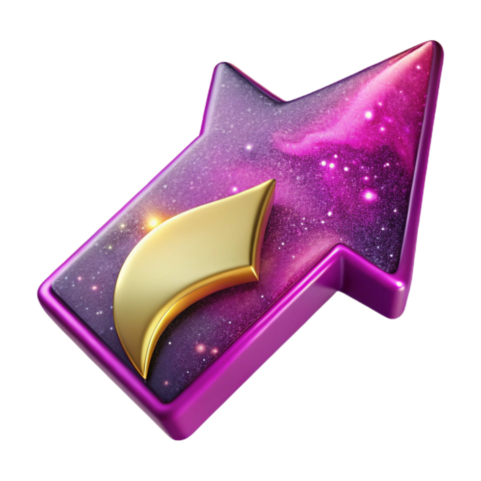 dramatic modern Bright Magenta Arrow Pointing Towards Reward Cutout high quality png